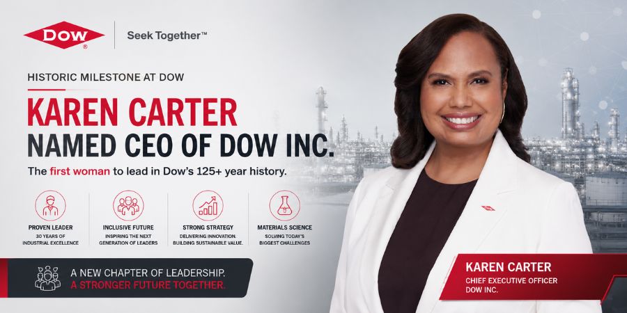 Karen Carter Dow Inc CEO Appointment